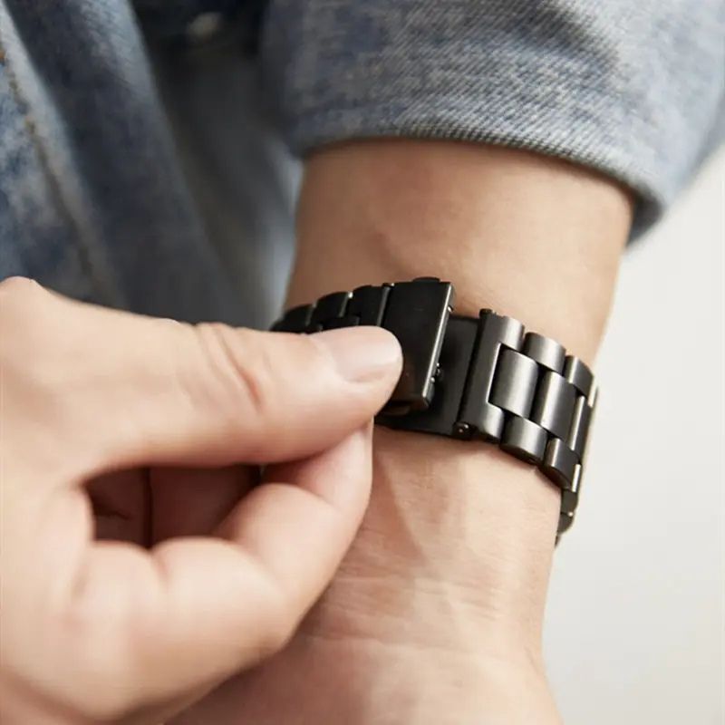 Lyxigt Rostfritt Stålarmband för Apple Watch – Passar alla modeller