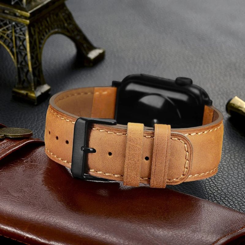 Klassiskt Läderarmband för Apple Watch – Passar alla modeller