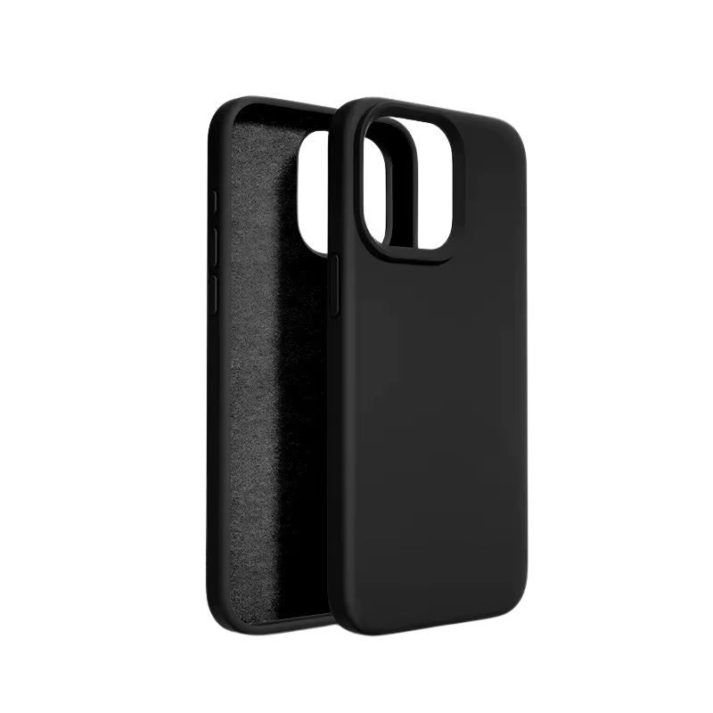 Silikonskal för iPhone Svart – stöttålig & slimmad design